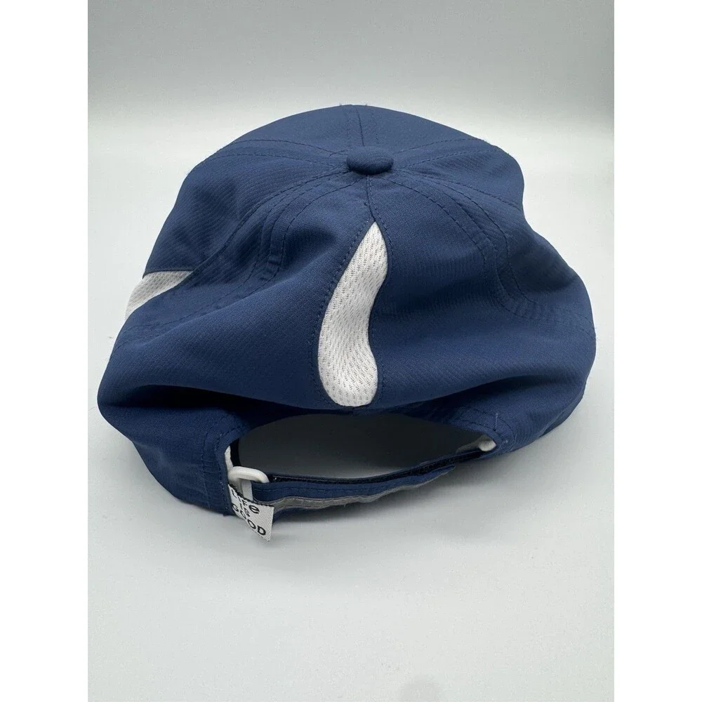 Life Is Good Blue Golf Hat Embroidered Golf Ball Golfing UPF 50+